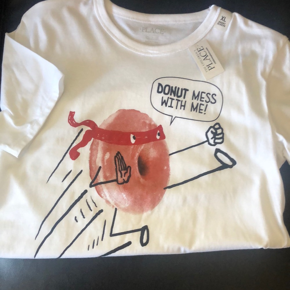 NWT shirt sleeve donut shirt
